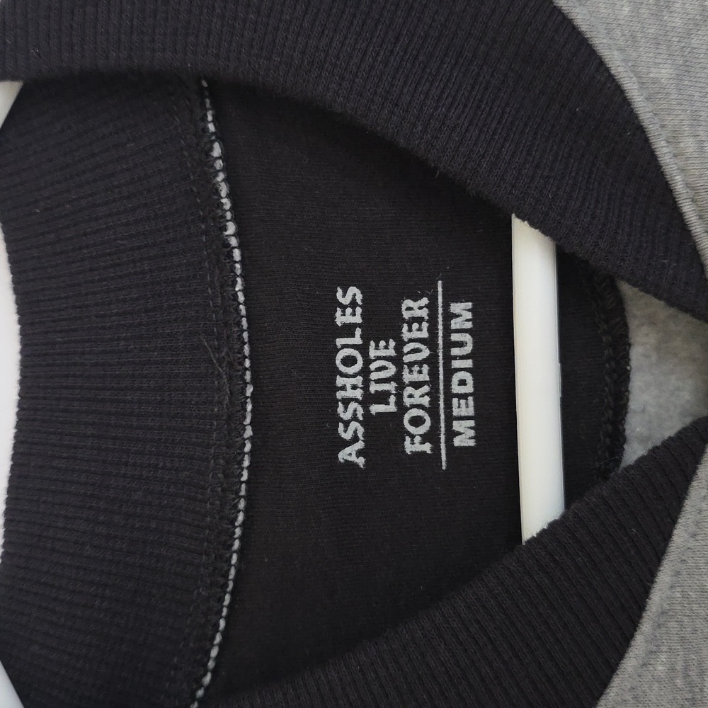 Assholes Live Forever Gray jacket with black details. - Picture 2 of 7